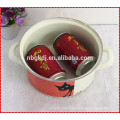 cartoon enamel strait pot with enamel lids popular by family